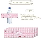 32pcs She's The Cherry On Top Water Bottle Labels, Pink Bow Cherry Water Bottle Wrappers, Sweet Berry Much Theme Stickers for Baby Shower/Bridal Shower Party Decoration