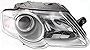 Evan-Fischer Headlight Assembly Compatible with 2006-2010 Volkswagen Passat Halogen Passenger Side