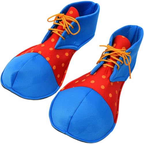Zghhc 1 Par De Zapatos De Payaso De Halloween para Adultos, Fiesta De Carnaval, Rendimiento, Zapato De Payaso, Accesorios De Vestir, Accesorios De Disfraz De Payaso para Fiesta De Halloween