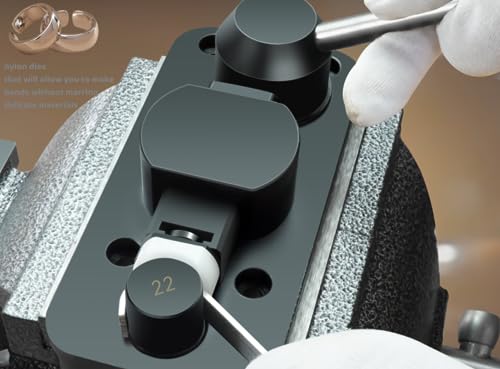 Ring Bender Little Spoon Bender for Soft Metals Ring Bending Tool Ring Maker Tool with Superior Nylon Dies Ring Making Tool