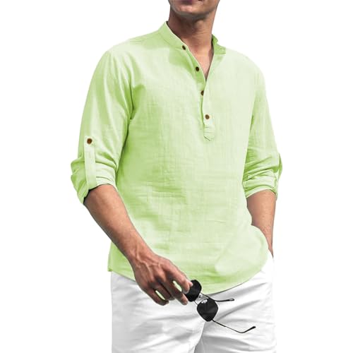 Image of Beige Color Cotton Blend Mandarin Neck Short Kurta Straight Kurta for Men (S)