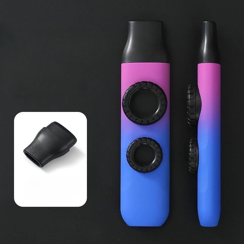 RuiJOTWAT Double-membrane kazoo plays ABS zuka flute guitar accompaniment instrument blue-purple - Image 3