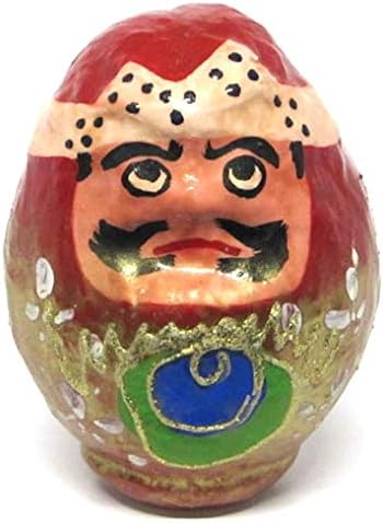 Amazon 福岡県知事指定 特産伝統工芸品 ４代目中尾英樹作 博多張り子 起き上がり 達磨 男 小 置物 オブジェ 通販