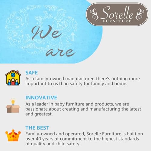 Image of Sorelle Furniture Toddler Rails and Full-Size Bed Adult Rails, Sorelle Wood Bed Rail & Crib Conversion Kit, Converts Sorelle Furniture Crib to Toddler Bed and Full-Size Bed, # 136 - Stone Gray