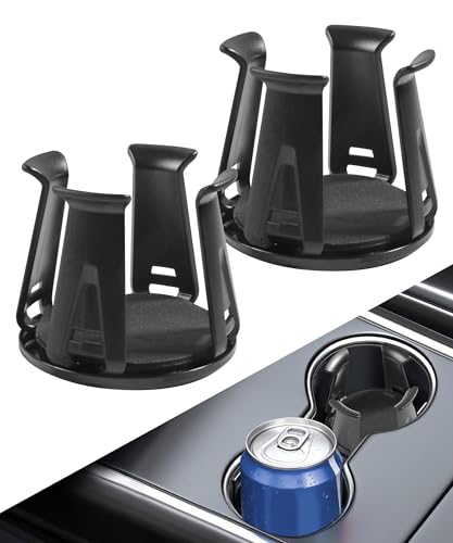 UNLRAE 2PCS Cup Holder Insert Car Accessories Self Adhesive Plastic Car Cup Holder Insert Cupholder Adapter Used to Fixing Water Cups and Drinks Universal for Cars Sedan Truck RVs SUVs Etc