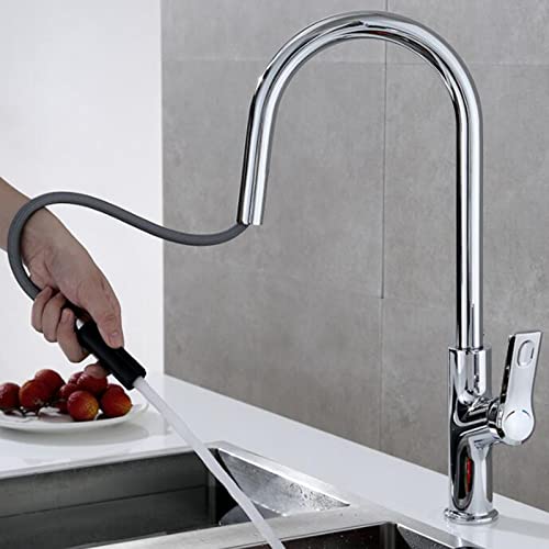 Grifo de cocina con rociador extraíble para evitar salpicaduras 6