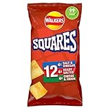 Walkers Squares Flavour Potato Snacks 12 x 22g