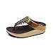 FitFlop Women's Cha Cha Flip Flop, Bronze, 7 M US