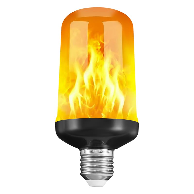 Kopinma E27 Flame Light Bulb, LED Flame Effect Bulb, Flickering Decorative Realistic Fire Lamps
