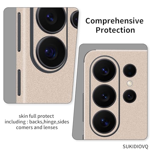 SUKIDIOVQ for Samsung Galaxy S26 Ultra Skin Wrap Using 3M Material Metallic Finish Phone Sticker Film Vinyl Decal Glass Protector for Back Side by SUKIDIOVQ - Used condition - Image 3