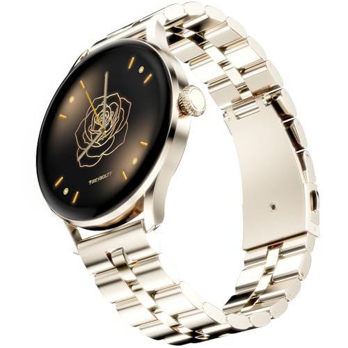 Fire-Boltt Glitz Women Smart Watch with 1.19” AMOLED Display, Bluetooth Calling, Rotating Crown, Always On Display, 1000 Nits Brightness, IP68 Waterproof Champagne Fire-Boltt Glitz Women Smart Watch with 1.19” AMOLED Display, Bluetooth Calling, Rotating Crown, Always On Display, 1000 Nits Brightness, IP68 Waterproof Champagne