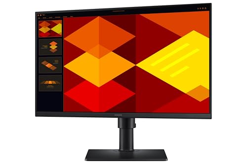 Image of Samsung Essential Monitor S4 24 inch FHD Monitor with IPS Panel, 100Hz Refresh Rate, 5ms Response Time, Auto Source Switch, DP, HDMI, USB Ports, HAS, Tilt, Swivel, Pivot (LS24D402GAWXXL, Black)