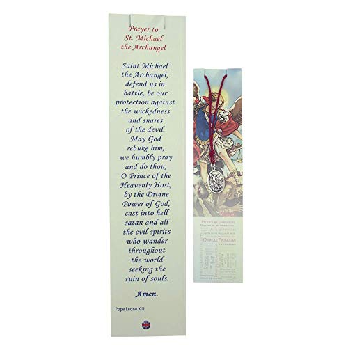 St. Michael Saint Medal Necklace | Comes with Cord and Prayer Card for Confirmation | Christian Jewelry2