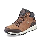 Rieker Herren Bequemschuhe F6744, Männer Schnürhalbschuhe,lose Einlage,wasserdicht,riekerTEX,Schnuerschuhe,Shoes,braun (25),43 EU / 9 UK
