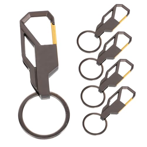 VALICLUD 1 Juego Llavero De Cintura Llaveros Para Las Llaves Del Coche Accesorios Para Llaveros Soporte Para Llavero De Coche Llaveros Para Hombres Aleación De Zinc 5 Piezas