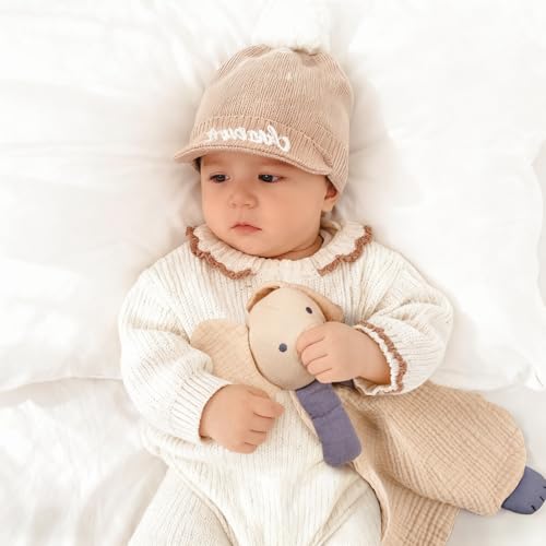 Image of lulumoon Baby Security Blanket Elephant: Snuggle Muslin Lovey for Travel & Daycare - Self-Soothe Lovie for Newborn Gift