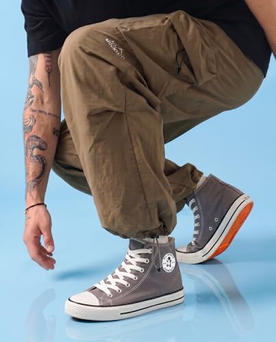 Image of Long High Top Canvas Men Sneakers