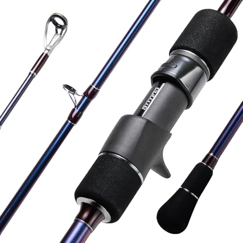 SOLOKING Ocean Rose Saltwater Fishing Rod, 2-Piece, Slow Pitch Jigging, Fuji Components, Toray Carbon Fiber (RG-C612-4-Cast-6'07'-MH)