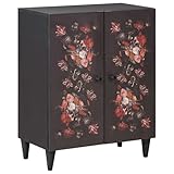 Vopese Mango-Holz Sideboard mit Blumenmuster | Mehrfarbig | 60 x 33,5 x 75 cm | Wohnzimmer Model4018702