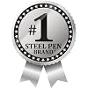 Zebra Pen - STEEL G-402 Retractable Gel Pens - 0.5mm Fine Point - Smooth Black Ink - Rapid Dry Ink for No Smears or Smudges - Refillable Stainless Steel Writing Pens for Office, School, 2 Pack (49212)