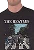 The Beatles Men's Abbey Road and Logo Short Sleeve T-Shirt, Black, Medium #2