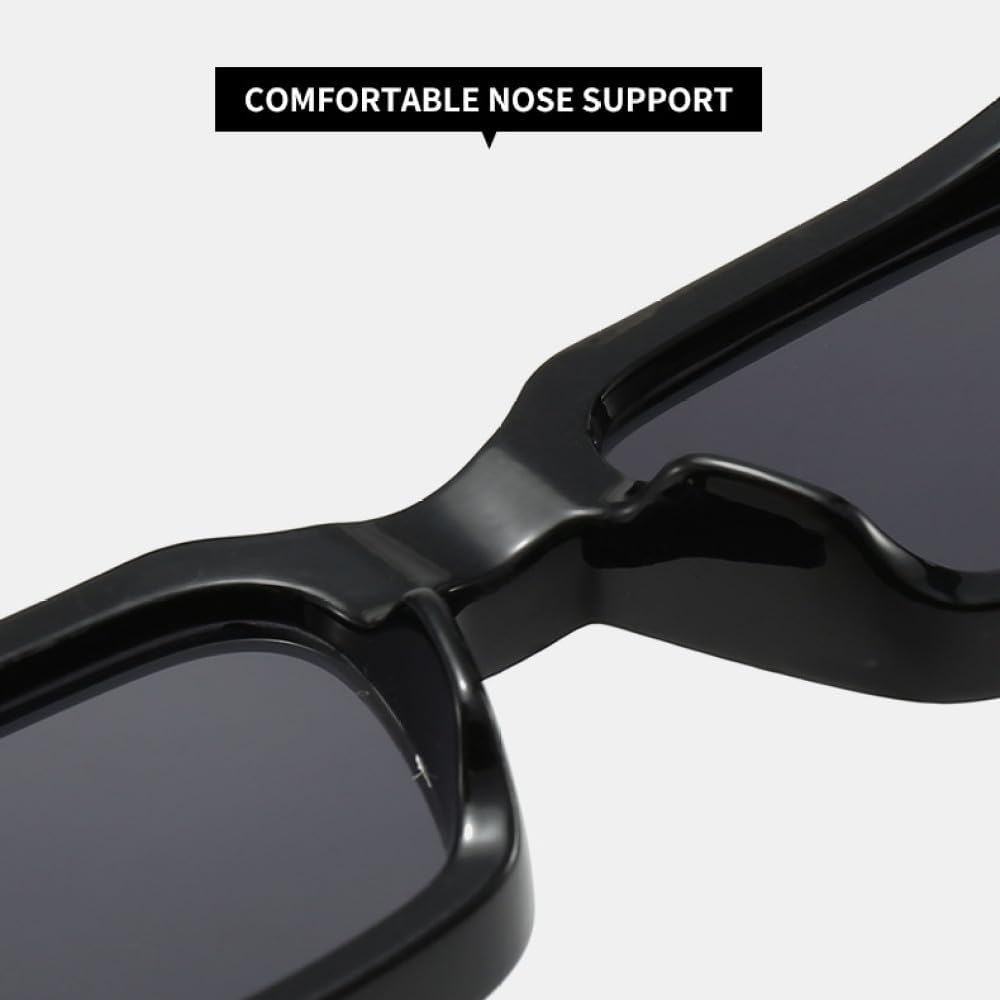 MUTYNE Large Frame Square Sunglasses Women's Fashion Sun Glasses Men's Outdoor Hip-hop Eyewear UV400