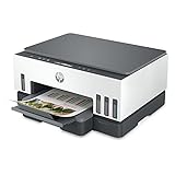 HP 720 WiFi Duplex Printer with Smart-Guided Button, Print, Scan, Copy and Wireless, Hi-Capacity Smart Tank with auto Ink and Paper Sensor; up to 12K Black or 8K Color Pages of Ink in The Box