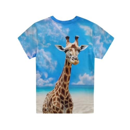Image of Xhuibop Kids T Shirts for Boys Size 3-16 Girls Short Sleeve Sportswear Active Tops
