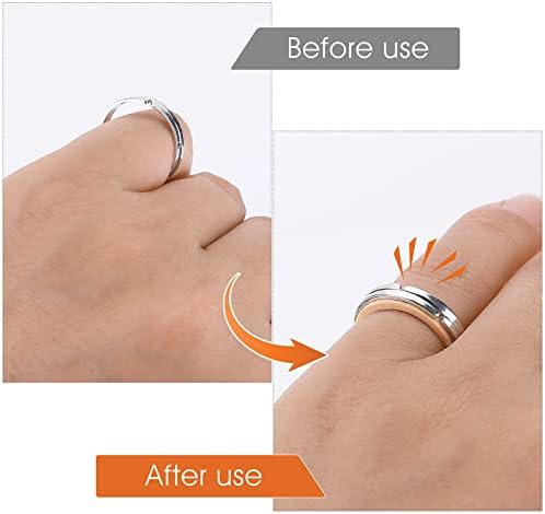 Prasacco 152 Pcs Invisible Ring Sizer Adjuster Silicone+EVA Ring Spacers Ring Guards for Man and Woman Loose Rings (1 Black, 1 Yellow, 1 Gray, 1 White, 4 Translucent)