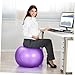 Toddmomy Yoga Ball Stability Ball for Exercise Fitness Yoga Workouts Versatile Gym Equipment with Pump Stylish Design for All Heights