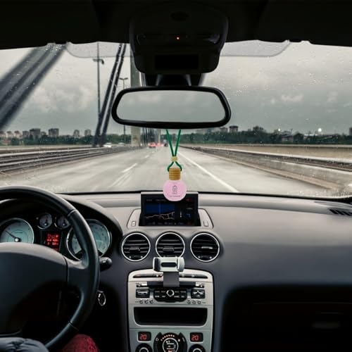 Image of UNO Aroma Car Air Freshener Scent, Long Lasting Car Perfume with Hanging Pod, Natural Essential Oil in Glass Bottle with Wooden Diffuser (Fragrance-Active Fresh, 15ml, Last Upto-30 Days)