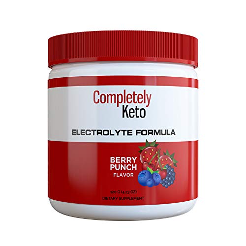 Completely Keto Electrolyte Formula – Keto Powder for Weight Loss Support – Keto Supplement to Prevent ‘Keto Flu’ – Electrolyte Powder Drink Mix, Berry Punch Flavor
