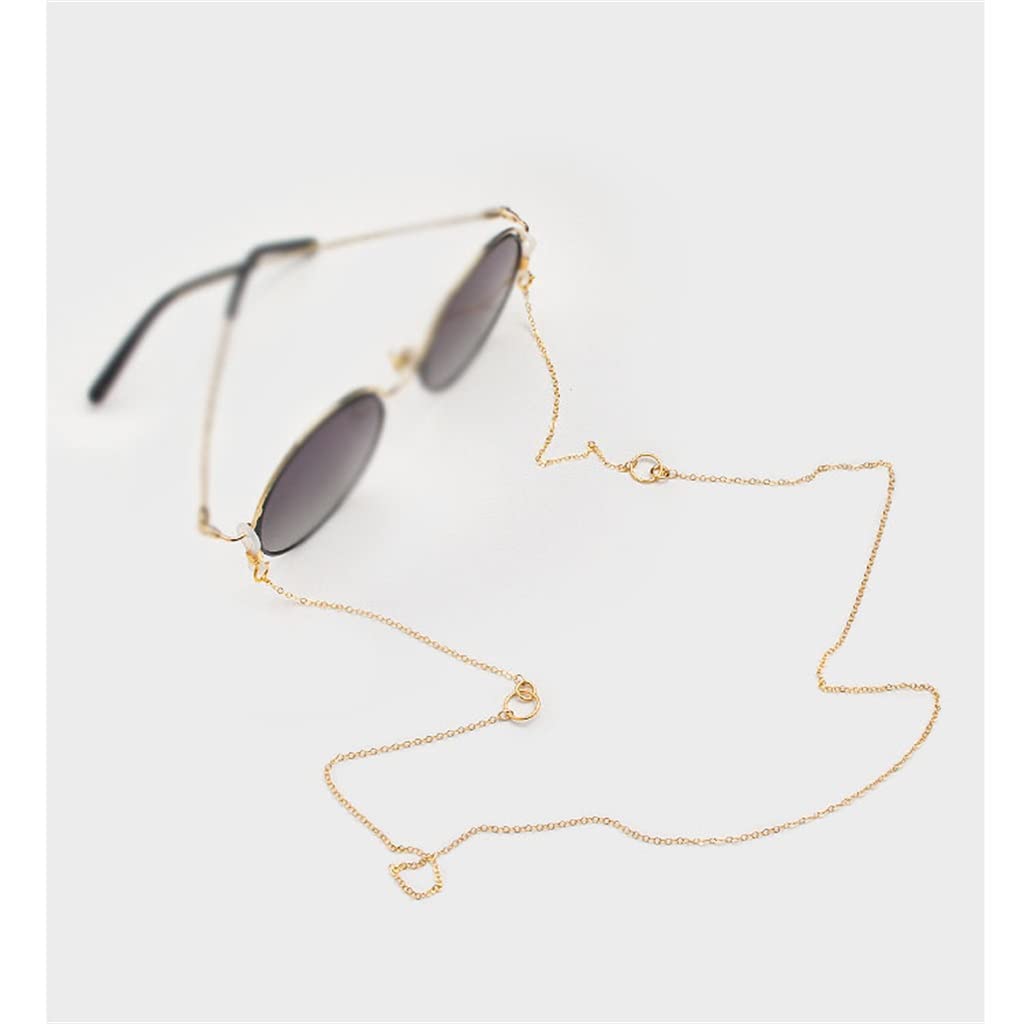 Catena for Occhiali Donna Anti-Perdita Confezione Non Sbiadita Catena for Occhiali in Oro Catena for Occhiali con Cordino Femminile Catena Antiscivolo