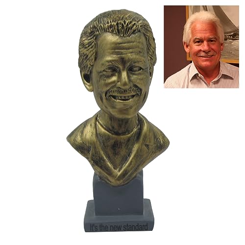 Estatua personalizada de busto de resina color bronce