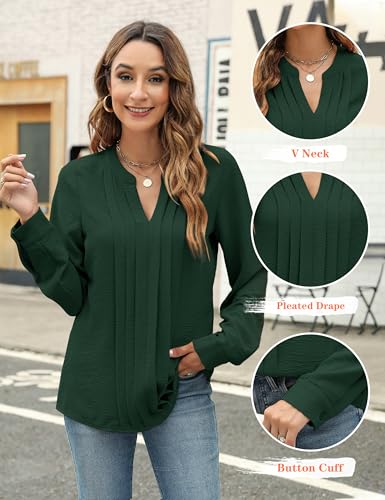 Image of Blooming Jelly Women's Long Sleeve Blouses Dressy Casual Business Work Tops