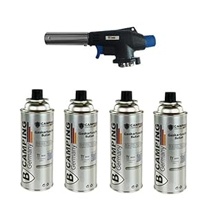 Beste Angebote Gasbrenner mit 4 Gaskartuschen