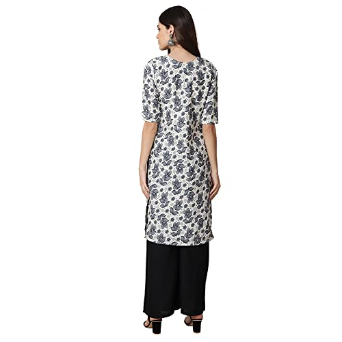 Image of Pinkmint Women's Crepe Digital Print Straight Kurta (RM-348-370-360-366)