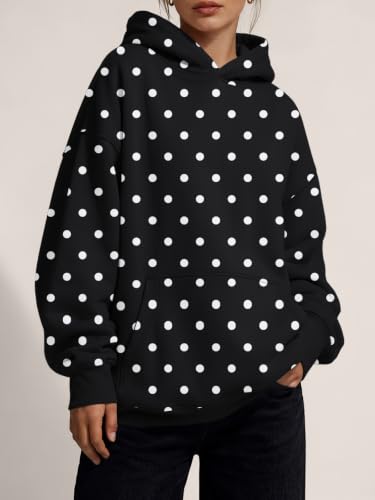 Image of Trendy Queen Women Oversized Hoodies Fall Outfits | Gentle Skin Feel, Aesthetic Drop Shoulder, Large Kangaroo Pocket, Seamless Daily Outfit Match