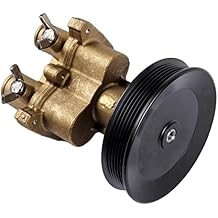 8M0137216 Raw Sea Water Impeller Pump with Pulley Replacement for Mercury Mercruiser 4.3, 5.0, 5.7, 6.2 L, OE# 46-8M0118067 46-862914T10 46-862914T3 46-8M0122655