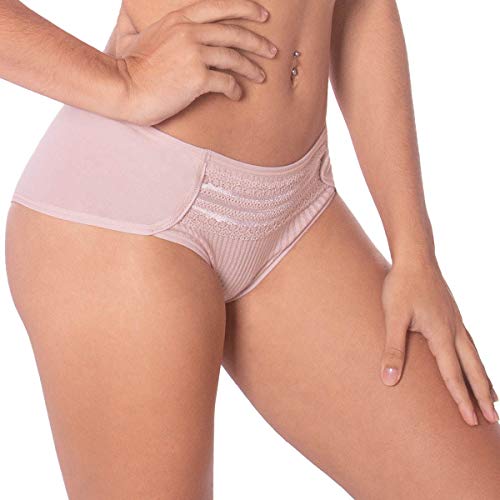 Calcinha modelo tanga de algodão juvenil coleção Glitter Econfort