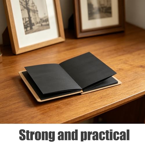 BESPORTBLE Hardcover Accordion Foldable Scrapbook Album 11x8 Inch Kraft Paper Photo Album Memory Book with Flexible Accordion Style and Large Capacity for Family Gathering or School Event - Image 3