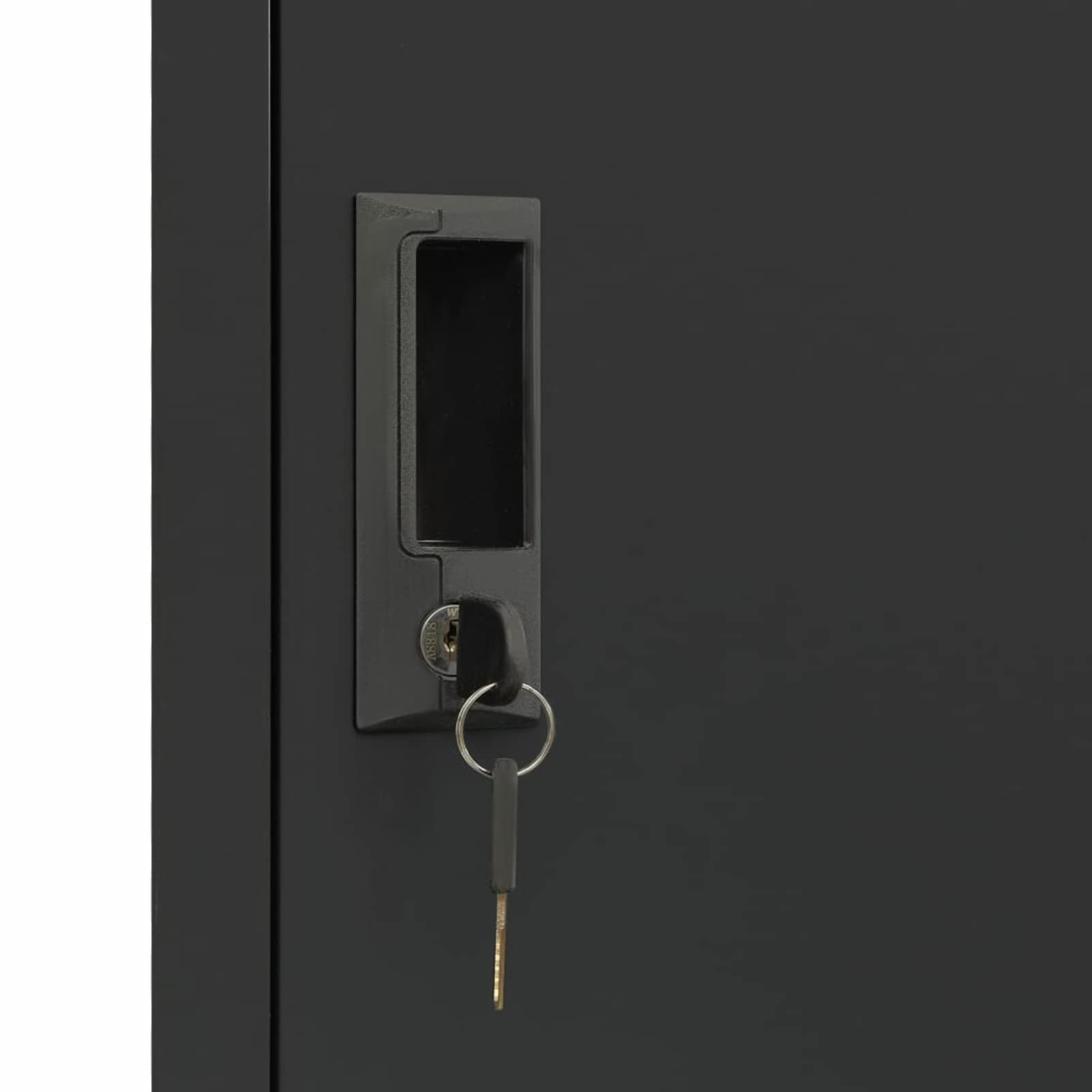 Festnight Armoire à casier avec 2 Compartiments en métal,Armoire de Rangement de Bureau,casier vestiaire Metallique,casier vestiaire Metallique 2 Cases-Anthracite 38x45x180 cm Acier
