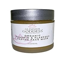 GLIMMER GODDESS Organic Face Mask to Nourish and Glow - Pumpkin and Flaxseed, 2 oz