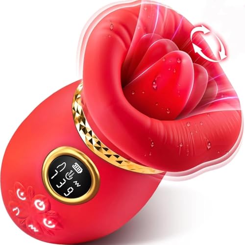 Suction Viboators for Woman, Mouth Sucking Tool with LCD, 7 Licking & 9 Vibrations, 3 Auto & 1 Manual Suction Viboators - N02D