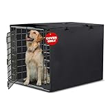 Utopia Home Dog Crate Cover, Waterproof Dog Kennel Cover 36 Inch - Black, 600D Heavy Duty Dog Cage Cover Universal Fit for Most Wire Pet Crates - 36 x 23 x 25 Inch (Cover Only)