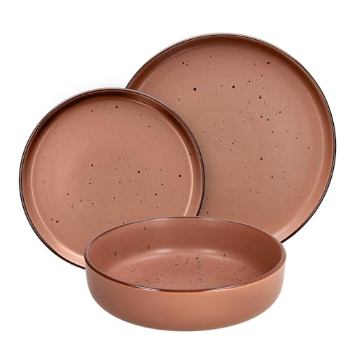 Tognana Bruges, Servizio piatti 18 pezzi per 6 persone per 6 persone, Stoneware, Terra