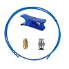 Cnloyua PTFE-slang, blauwe teflonslang (1 meter), met 1 pneumatische PC4-M6-aansluiting en 1 PC4-M10-aansluiting…