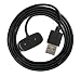 Produktbild System-S USB 2.0 Kabel 100 cm für Amazfit T-Rex Pro Smartwatch in Schwarz, 76128751