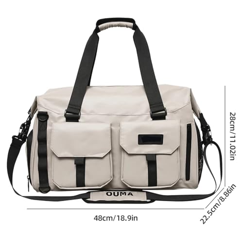 Bolsa de gimnasio impermeable con compartimento seco y húmedo para solucionar tus entrenamientos 5