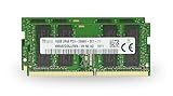 32 Go (16 Go x 2) DDR4 2666 MHz Non-Parity/Non-ECC Unbuffered SODIMM Module 260 broches Dual Rank Module.
